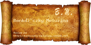 Benkóczky Meluzina névjegykártya